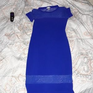 Blue mini dress